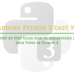 Step by Step Guide How To understand a Data Types in Python 3