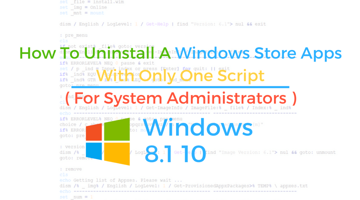 Windows Store Apps Script Main Logo